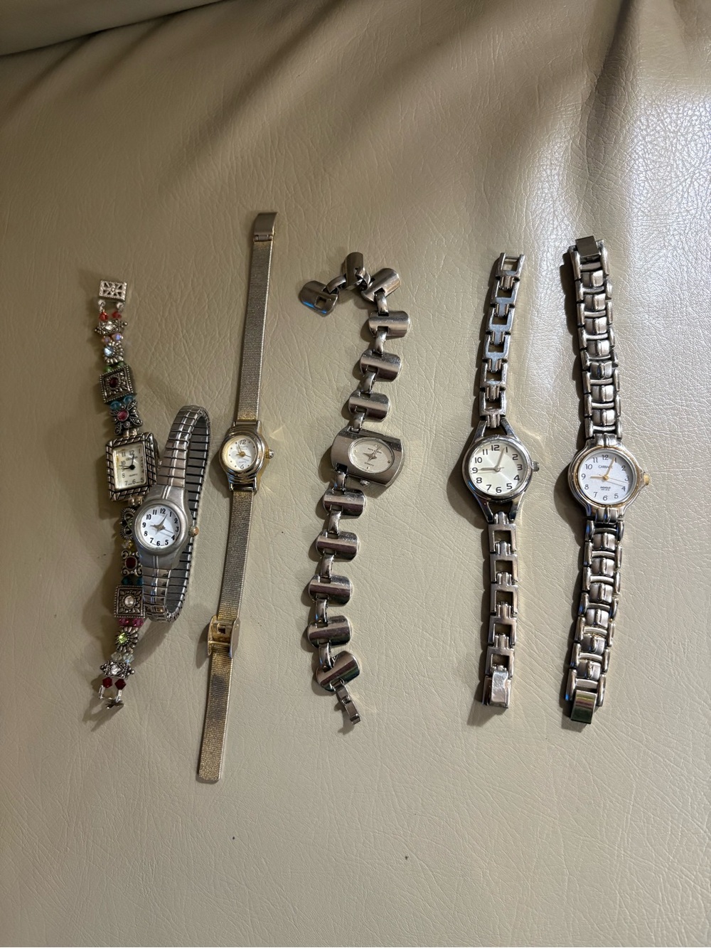6x Working Women’s Watch Lot New Batteries Citizen